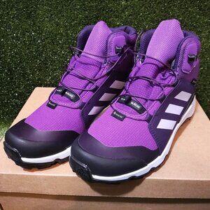BNWB BIG GIRL ADIDAS TERREX MID GORE TEX HIKER PURPLE WATERPROOF US 5-WOMEN 6.5
